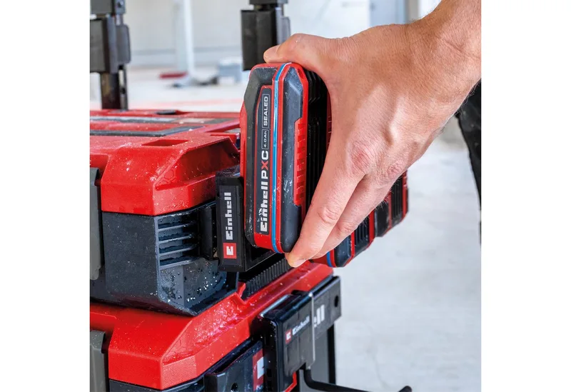 Werkzeugkoffer E-Case Akkuhalterung van Einhell – productafbeelding 4 van 4