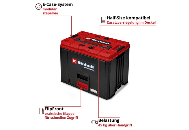 Werkzeugkoffer E-Case FlipFront de Einhell – image du produit 2 sur 5