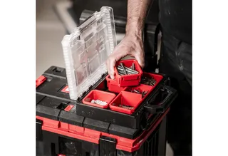 Werkzeugkoffer E-Case Half Size by Einhell, Red, Black – product image 4 of 5