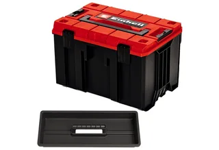 Werkzeugkoffer E-Case M, für universelle Aufbewahrung von Werkzeug und Zubehör de Einhell, Rouge, Noir – image du produit 1 sur 5