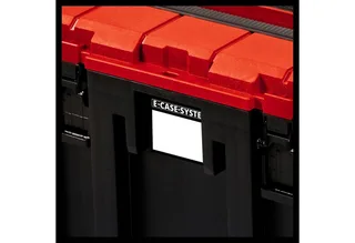 Werkzeugkoffer E-Case M, für universelle Aufbewahrung von Werkzeug und Zubehör de Einhell, Rouge, Noir – image du produit 4 sur 5
