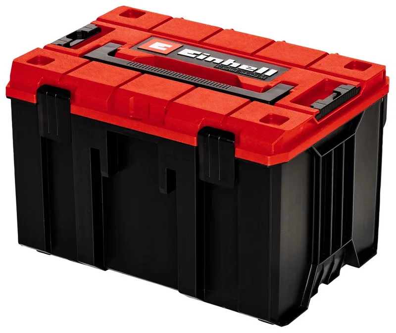 Werkzeugkoffer E-Case M, für universelle Aufbewahrung von Werkzeug und Zubehör de Einhell, Rouge, Noir – image du produit 2 sur 5