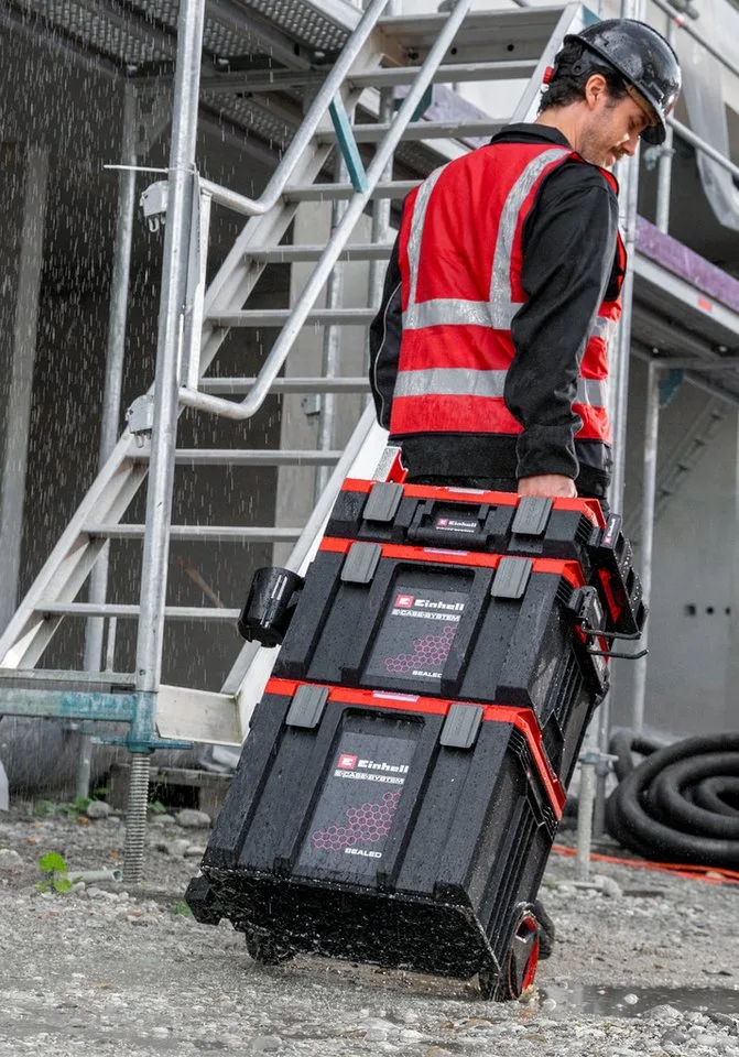 Werkzeugkoffer E-Case Rolling Workshop SEALED by Einhell, Red, Black – product image 3 of 5
