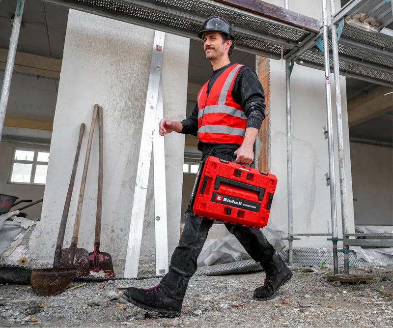 Werkzeugkoffer E-Case S-F SEALED van Einhell, Rood, Zwart – productafbeelding 2 van 5