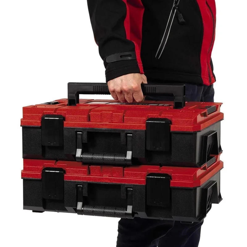 Werkzeugkoffer E-Case S-F Systemkoffer stapelbar, spritzwassergeschützt inkl 9 Fächer by Einhell – product image 5 of 5