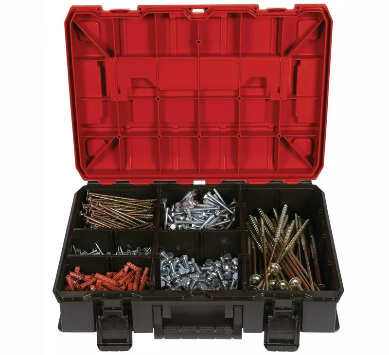 Werkzeugkoffer E-Case S-F Systemkoffer stapelbar, spritzwassergeschützt inkl 9 Fächer by Einhell – product image 2 of 5