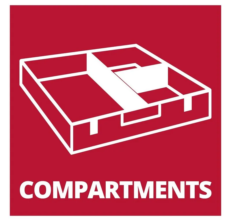 Werkzeugkoffer Einhell 4540012 Koffereinlage (L x B x H) 280 x 100 x 40 mm von Einhell, Schwarz – Produktbild 3 von 3
