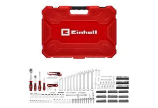 Werkzeugset, (233-tlg), Einhell Werkzeugkoffer 233-tlg. (Umschaltknarren, Gabel-Ringschlüssel von Einhell, Schwarz – Produktbild 1 von 5