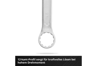 Werkzeugset Original Einhell Pad Gabelringschlüssel 19-tlg. (12-Kant-Profil, Chrom, (19-tlg), Original Einhell Pad Gabelringschlüssel 19-tlg. (12-Kant-Profil, Chrom by Einhell, Black – product image 5 of 5