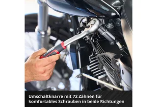 Werkzeugset Original Einhell Pad Stecknüsse und Ratschen 60-tlg. (Umschaltknarren, (60-tlg), Original Einhell Pad Stecknüsse und Ratschen 60-tlg. (Umschaltknarren by Einhell, Black – product image 5 of 5
