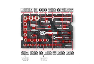 Werkzeugset Original Einhell Werkzeugkoffer Mechanik E-Case 201-tlg. (Allrounder, (201-tlg), Original Einhell Werkzeugkoffer Mechanik E-Case 201-tlg. (Allrounder by Einhell, Red – product image 3 of 5