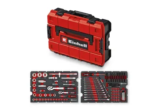Werkzeugset Original Einhell Werkzeugkoffer Mechanik E-Case 201-tlg. (Allrounder, (201-tlg), Original Einhell Werkzeugkoffer Mechanik E-Case 201-tlg. (Allrounder by Einhell, Red – product image 1 of 5
