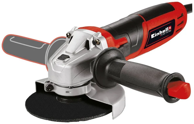 Winkelschleifer TC-AG 115/750, max. 11000 U/min von Einhell, Rot, Schwarz – Produktbild 2 von 5
