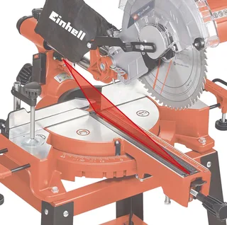 Zug-, Kapp- und Gehrungssäge TC-SM 2531/2 U, 2-St. van Einhell, Rood, Zwart – productafbeelding 4 van 5