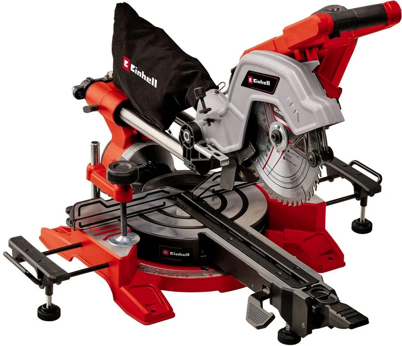 Zug-, Kapp- und Gehrungssäge TE-SM 8 L Dual von Einhell, Rot – Produktbild