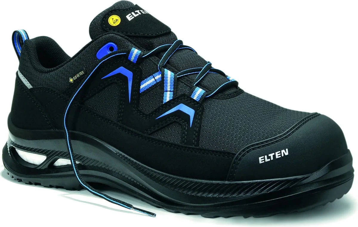 Fry XXG Pro GTX Laag ESD S3 HI CI Zwart/Blauw de Elten, Noir – image du produit