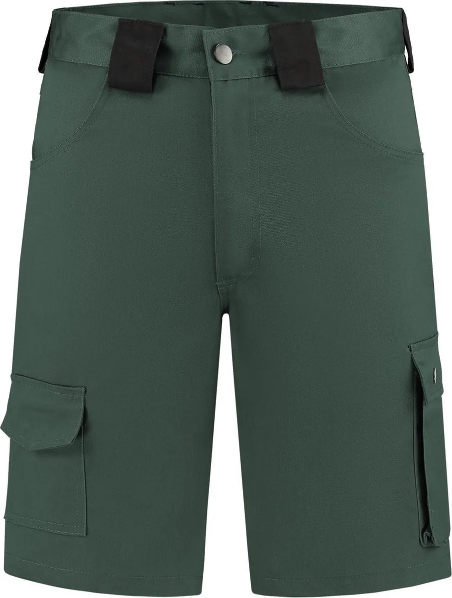 Bermuda Korte Werkbroek kat/pol Flessengroen de EM Workwear, Flessengroen, 42 – image du produit