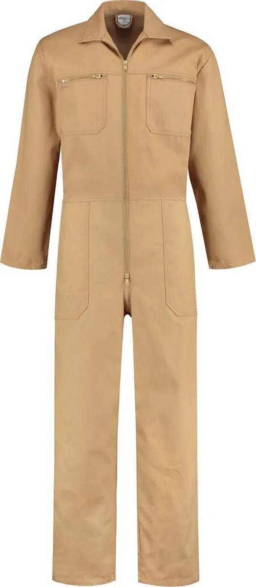 Overall 100% katoen met rits kaki de EM Workwear, Kaki, 46 – image du produit