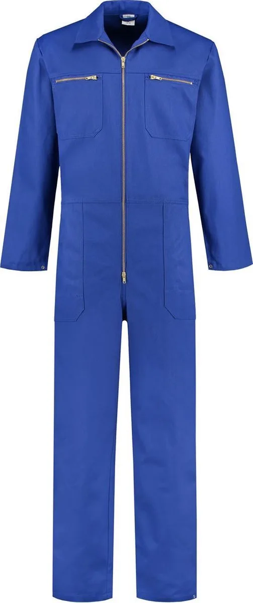 Overall 100% katoen met rits korenblauw de EM Workwear, Korenblauw, 58 – image du produit