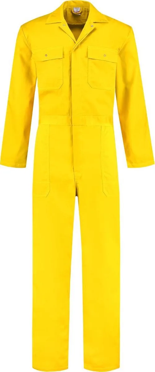 Overall pol/kat Geel van EM Workwear, Geel, 56 – productafbeelding