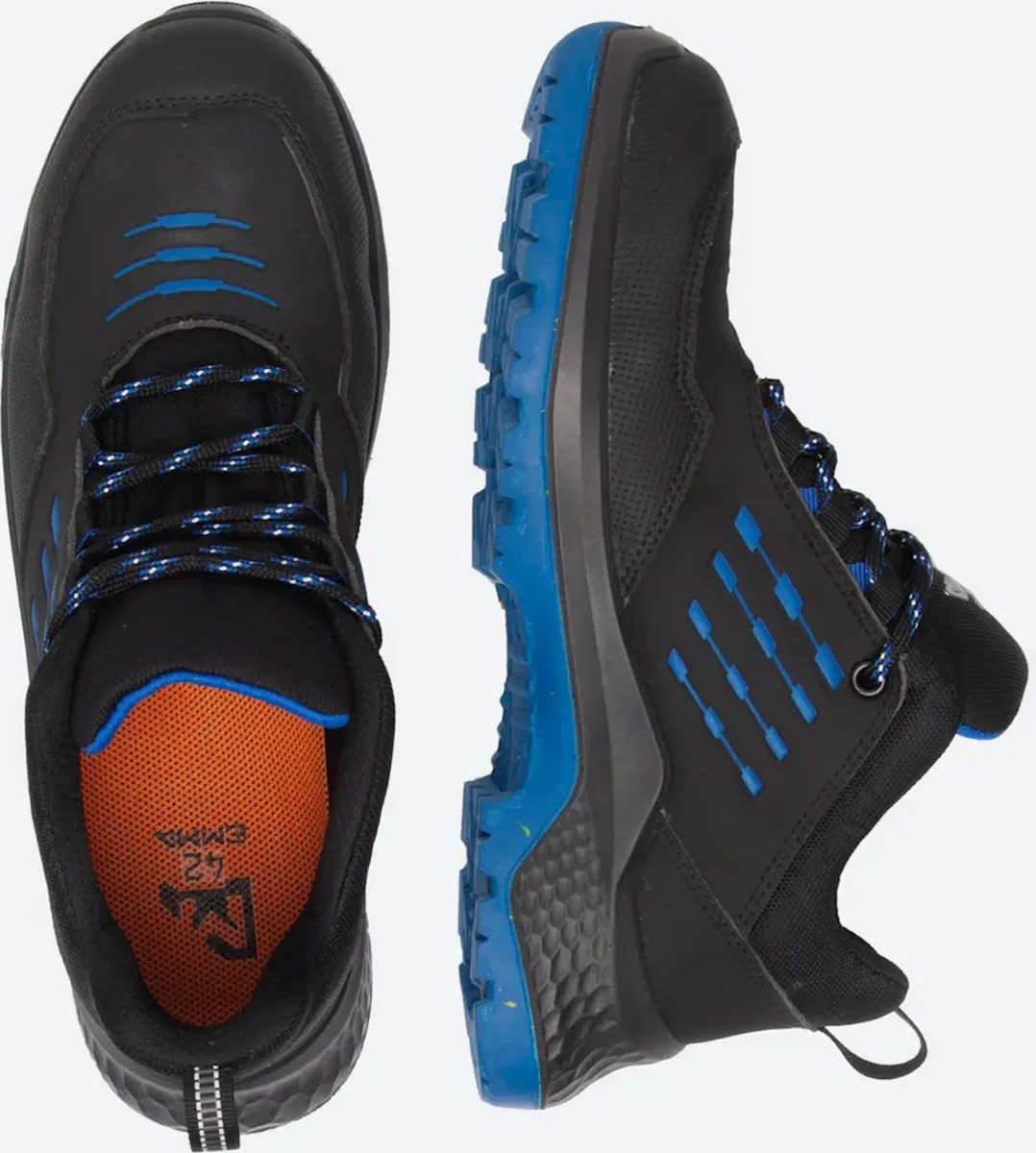 CrossForce X Low D S3 - Zwart/Blauw fra Emma, Sort, Blå, 40 – produktbillede