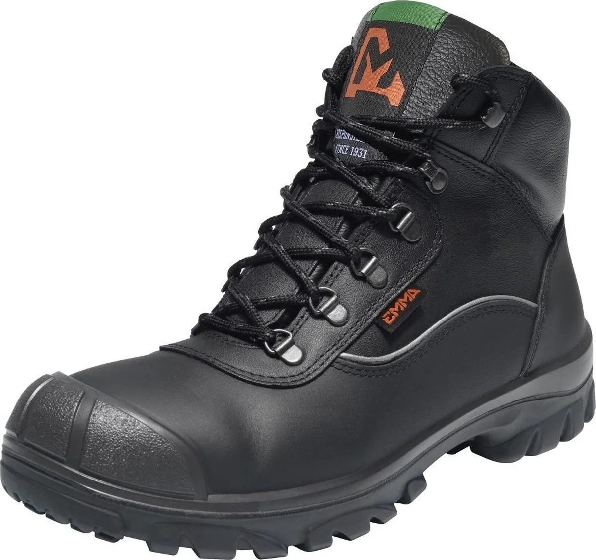 MITCHEL Veiligheidsschoenen Hoge Werkschoenen S3 fra Emma, Sort – produktbillede