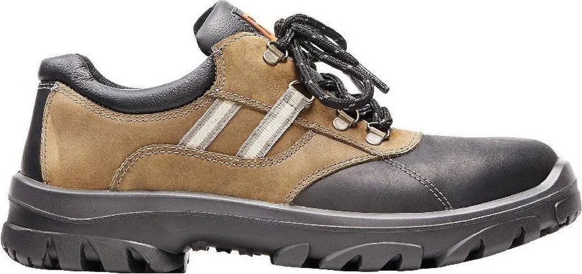 NORDIC Veiligheidsschoenen Lage Werkschoenen S3 van Emma, Bruin, Zwart – productafbeelding