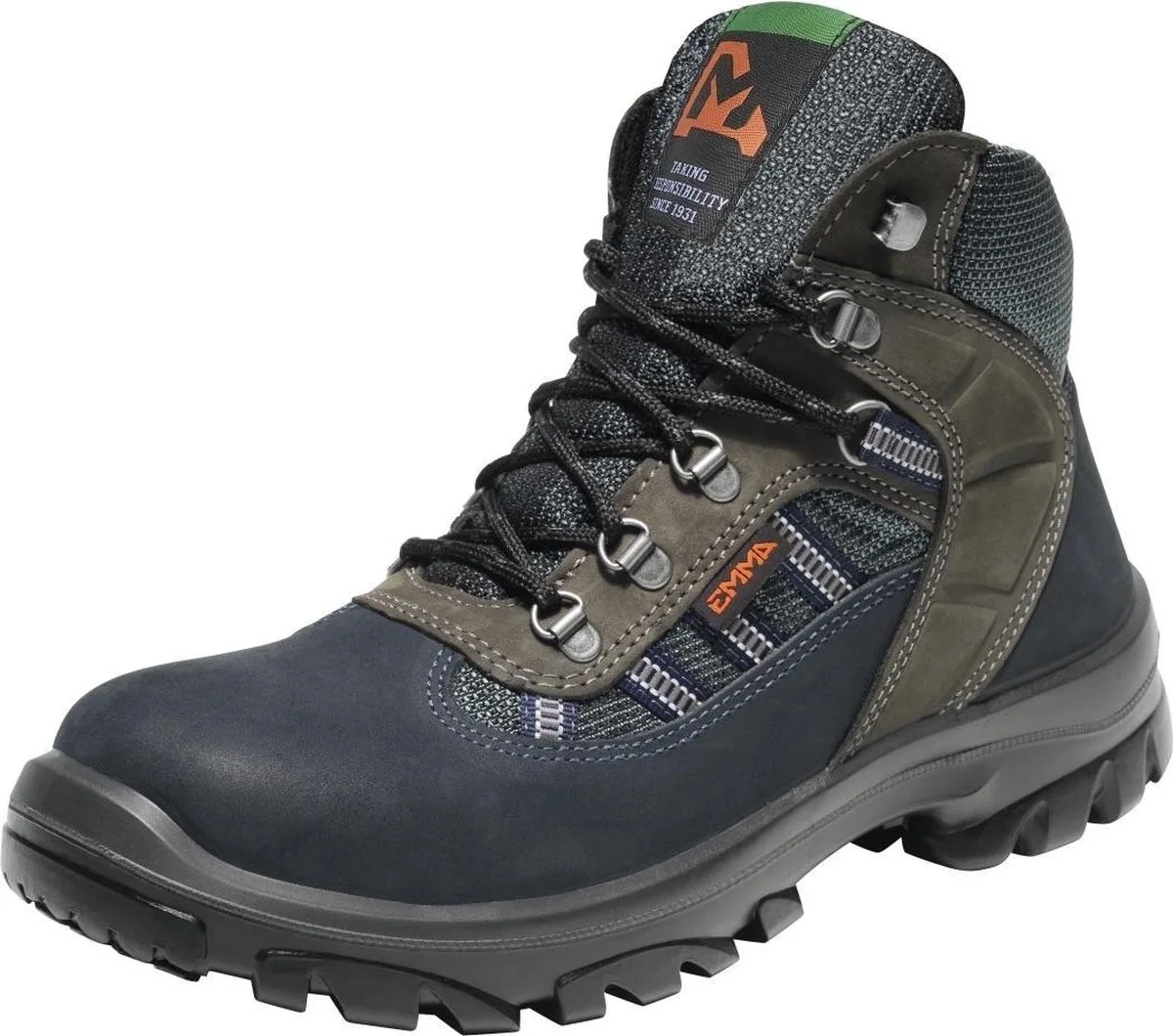 S2 Silverstone D Petrol werkschoenen de Emma, Bleu, Gris, 42 – image du produit