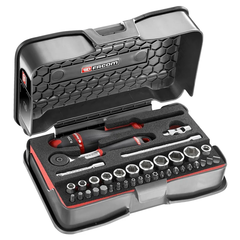 Facom 37-delig Dopsleutelset 6-kant doppen & bits in koffer - R.161-6M6PB by Facom – product image