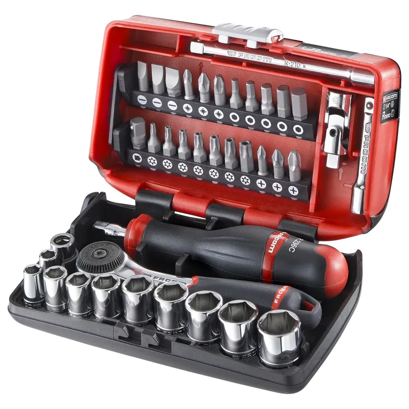 Facom 38-delig Ultra Compacte Nano Doppenset 1/4" met Ratel - R2NANOPB by Facom – product image