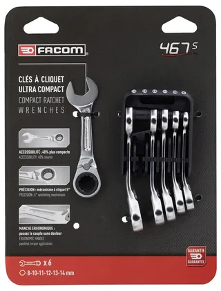 Facom 467BS.JP6PB Ratel-reparatieset de Facom – image du produit 2 sur 2