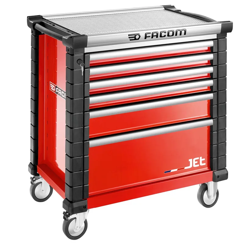 Gereedschapswagen Rood met 6 laden M4 - JET - JET.6M4A by Facom – product image