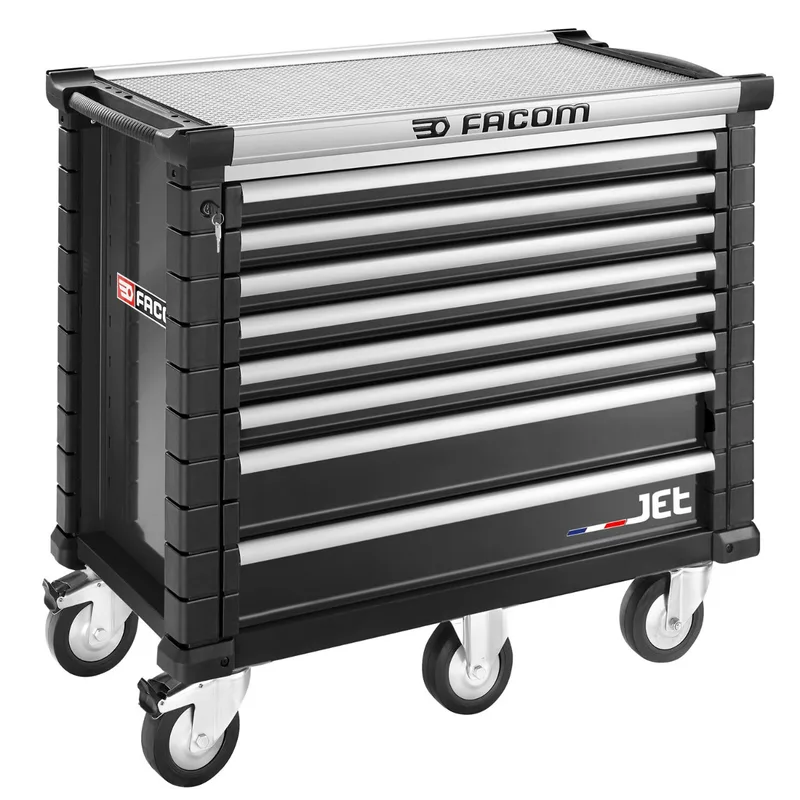 Gereedschapswagen zwart met 8 laden M5 - JET - JET.8NM5A de Facom – image du produit