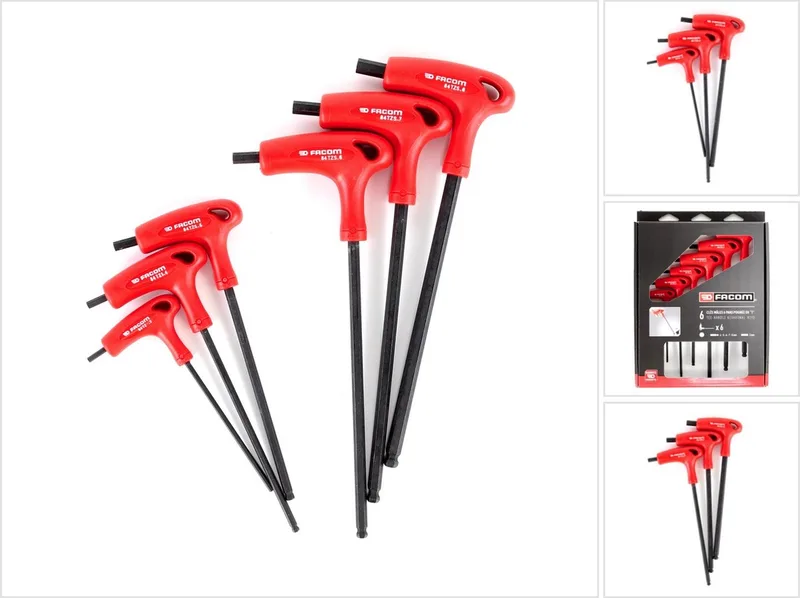 Haakse schroevendraaierset Werkplaats 6-delig Inbus by Facom, Kleurloos – product image