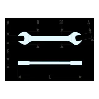 Maulschlüssel "Serie 44" SLS 6 X 7 mm von Facom – Produktbild