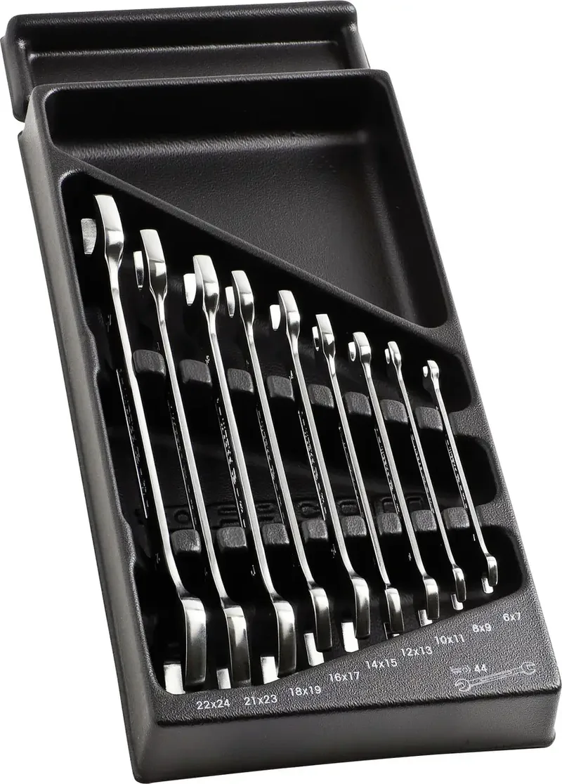 MOD.44-1 Doppel-Maulschlüssel-Satz 9teilig Schlüsselweite (Metrisch) 6 - 24 mm von Facom – Produktbild