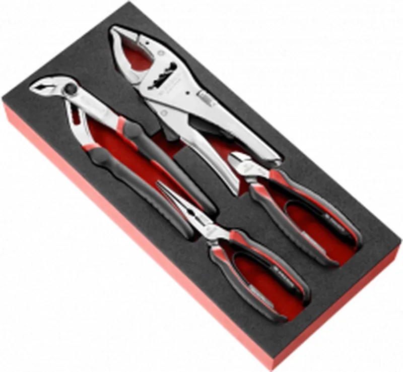 Module van foam met 4 tangen - MODM.CPEA1 by Facom, Red – product image