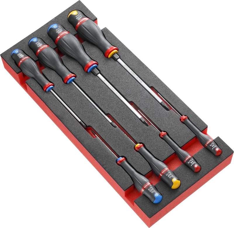 Module van foam met 8 Protwist® schroevendraaiers - MODM.AT2 van Facom – productafbeelding
