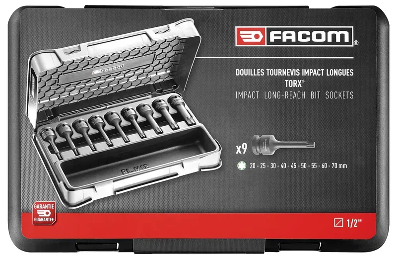 NSXL.J9APB TX Steckschlüssel-Adapter 12.5 mm 1/2 T 10, T 25, T 30, T 40, T 45, T 50, T 55, T 60, T 70 1/2 (12.5 mm) von Facom – Produktbild 2 von 2