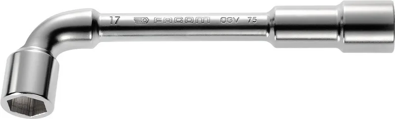 open pijpsleutel ogv, gesmeed 6x6 kant 8 mm de Facom, Chrome – image du produit