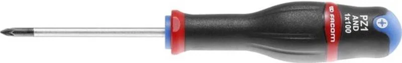 PROTWIST® schroevendraaier voor Pozidriv® kruiskopschroeven - rond bled - ATD1X100 by Facom, Blue – product image