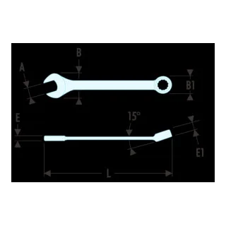 Ring-Maulschlüssel "39" kurz 15 mm von Facom – Produktbild