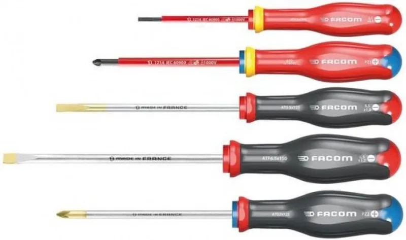 SET VAN 5 PROTWIST SCHROEVENDRAAIERS von Facom, Blau – Produktbild