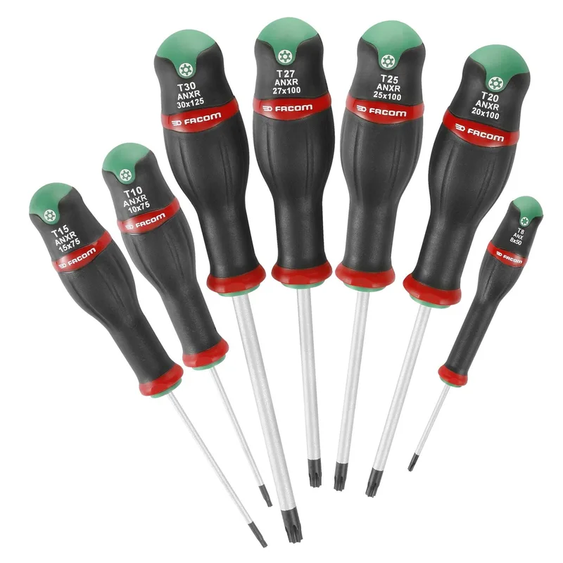 Set van 7 schroevendraaiers Torx en resistorx - ATXR.J7PB by Facom – product image