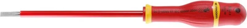 sleuf schroevendraaier Protwist - met zaagsnede - geisoleerd - 4 x 100 mm - A4X100VE de Facom, Rouge – image du produit