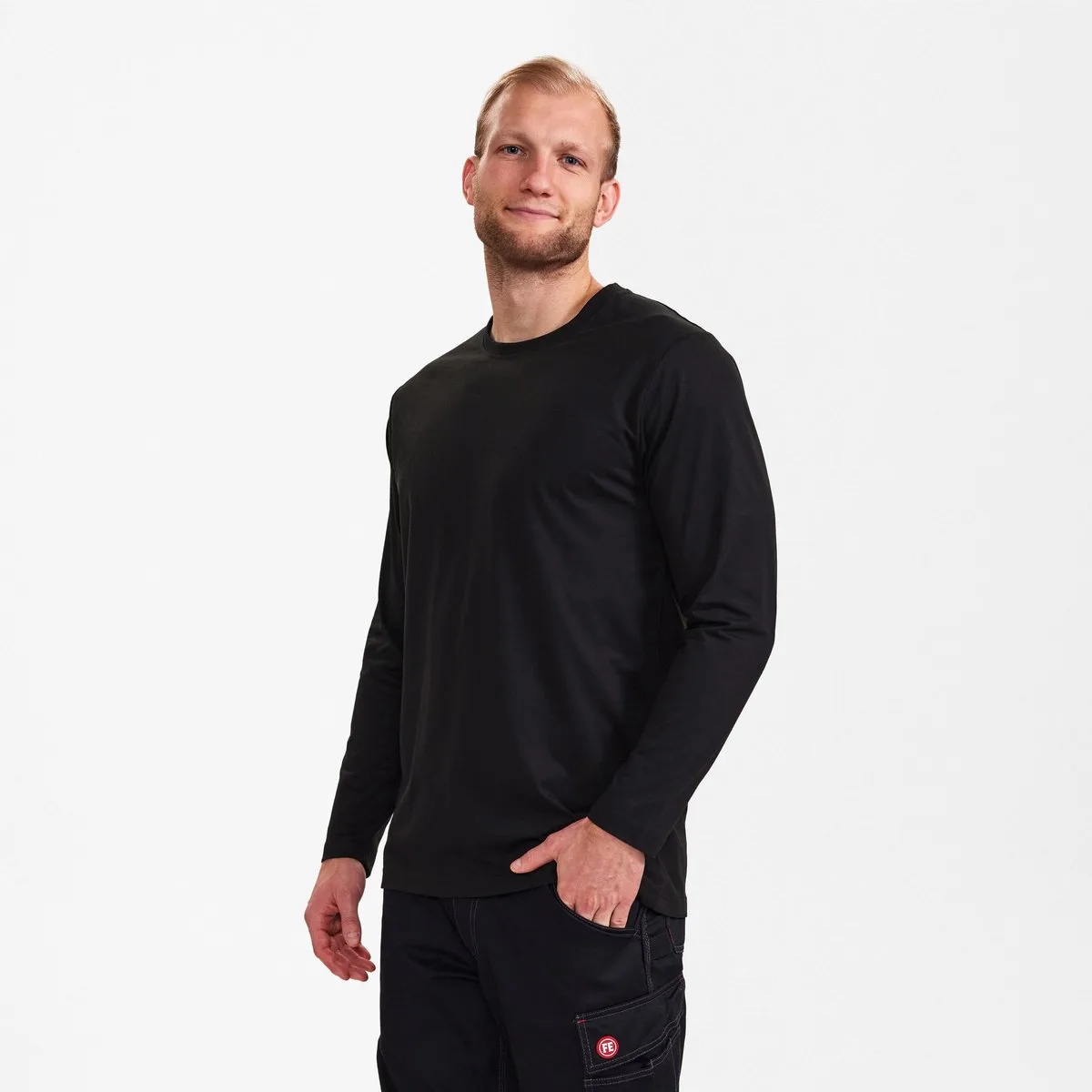 Extend T-shirt met lange mouwen 9065-141 - Black de FE Engel, Noir, S – image du produit