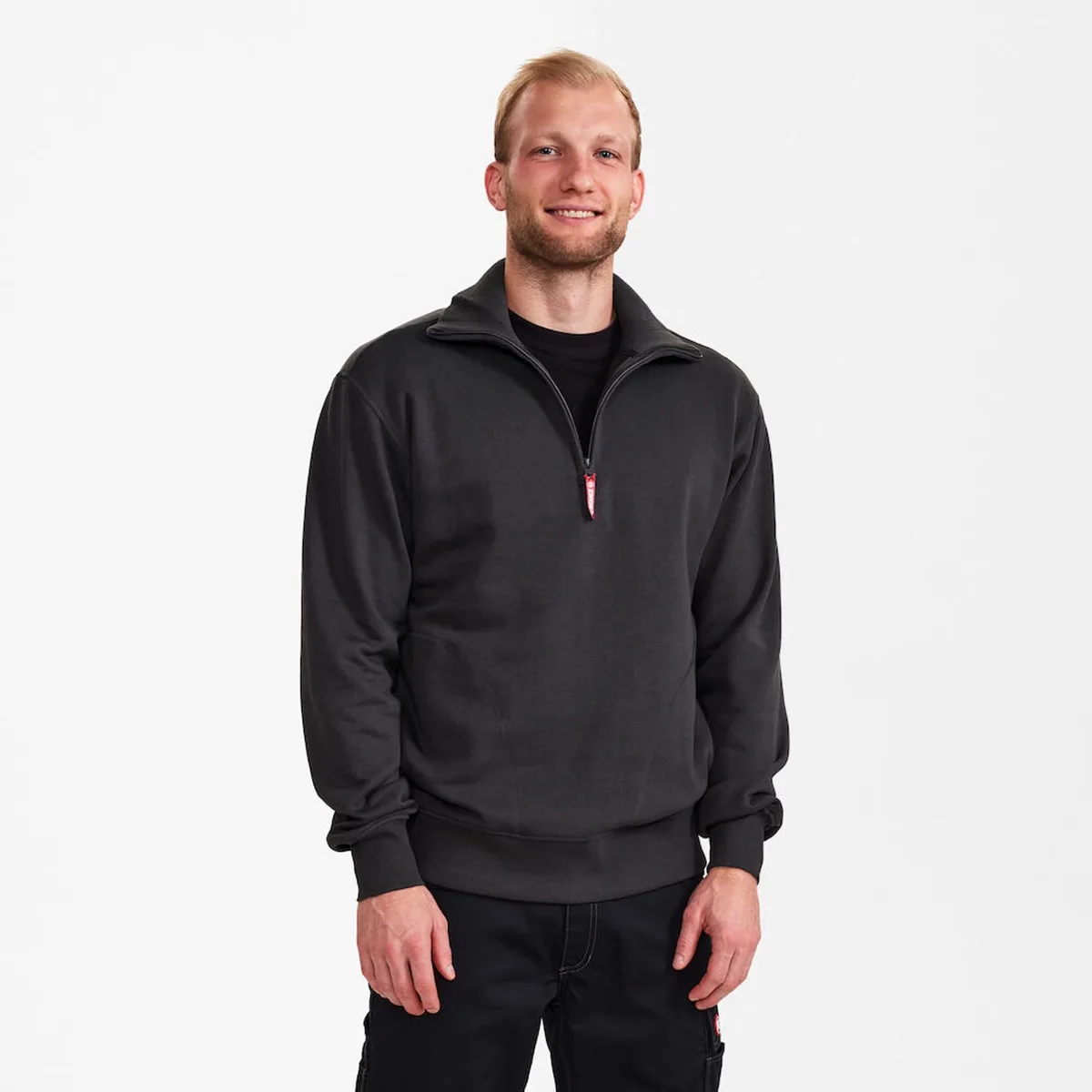 EXTEND werktrui sweatshirt met hoge kraag van FE Engel, Antraciet, 3XL – productafbeelding