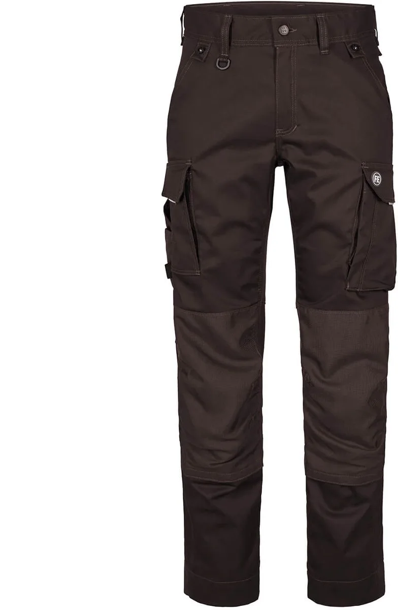 FE Engel 0360 werkbroek stretch van FE Engel, Donkerbruin, 64 – productafbeelding