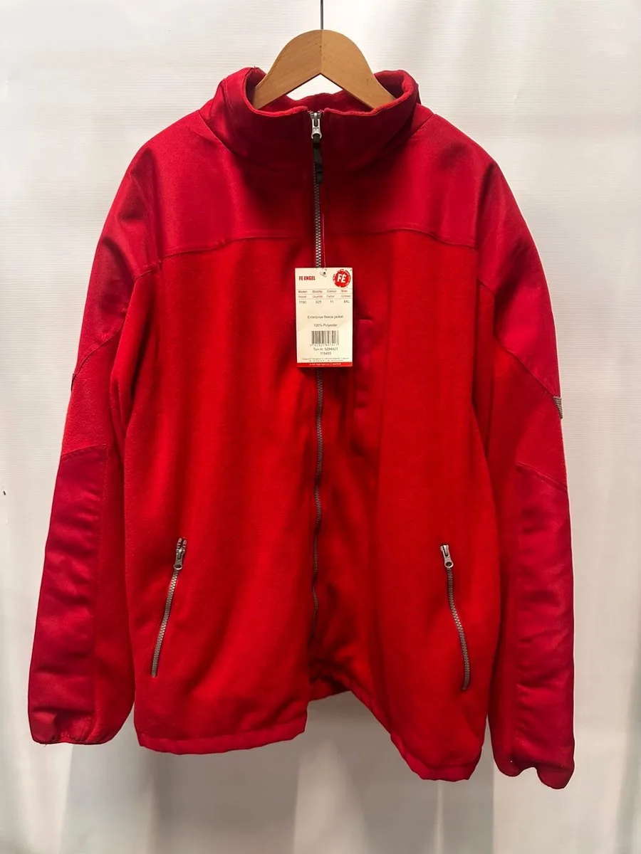 Fleece jack F-Engel 1190-925 Rood de FE Engel, Rouge, XXL – image du produit