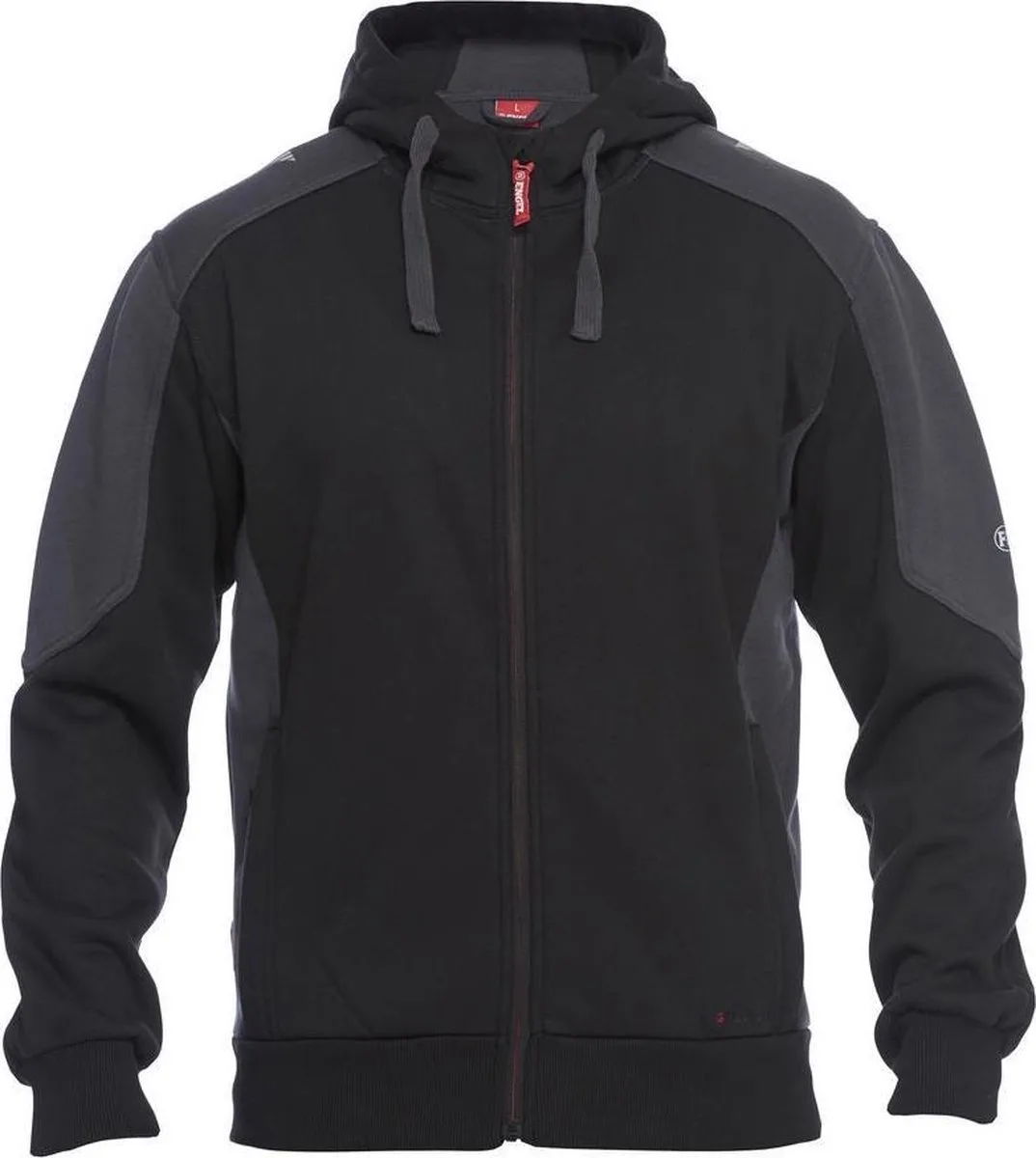 Galaxy Hoodie Sweater 8820-233 - Zwart/Antraciet 2079 by FE Engel, Black, Antraciet 2079, S – product image